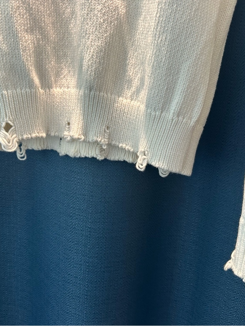 Saint Laurent Cream Crewneck Knit Sweater - Picture 3 of 5